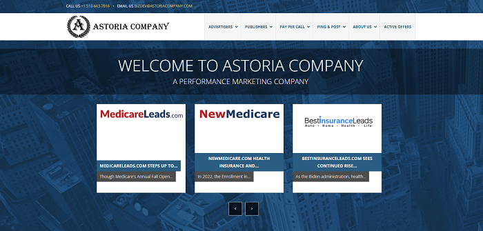 Astoria Company - Pay Per Call Affiliate Programs and Networks
